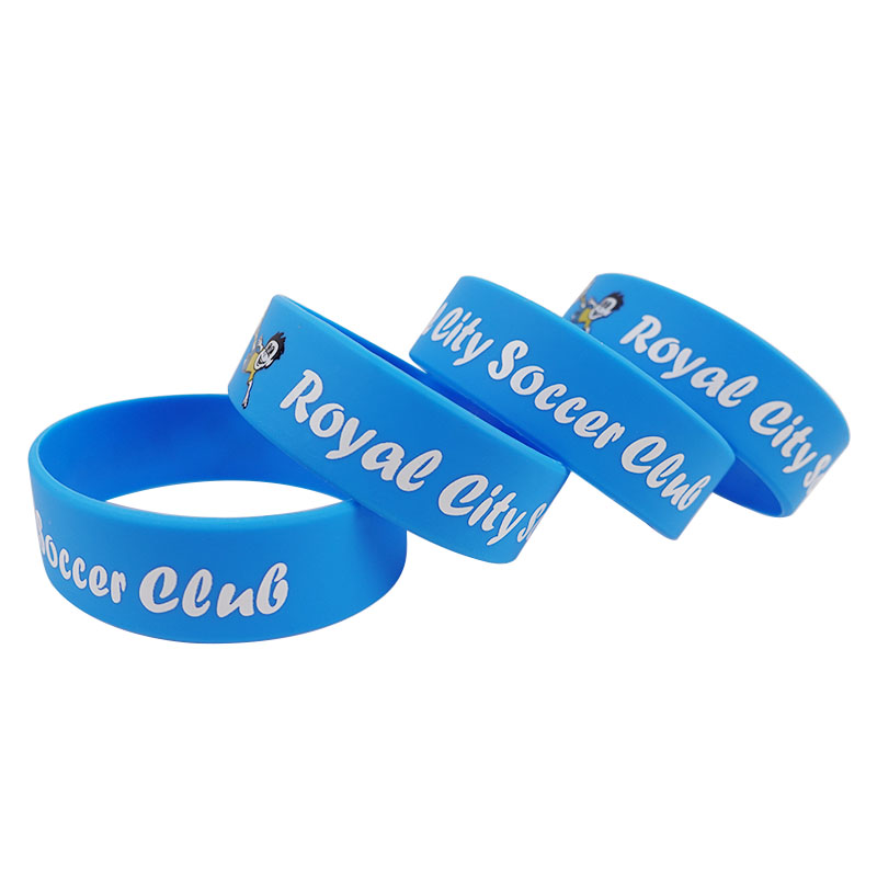 wide silicone wristbands